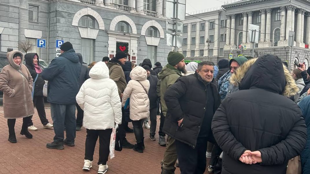 У Курську біженці із Суджі вийшли на протест