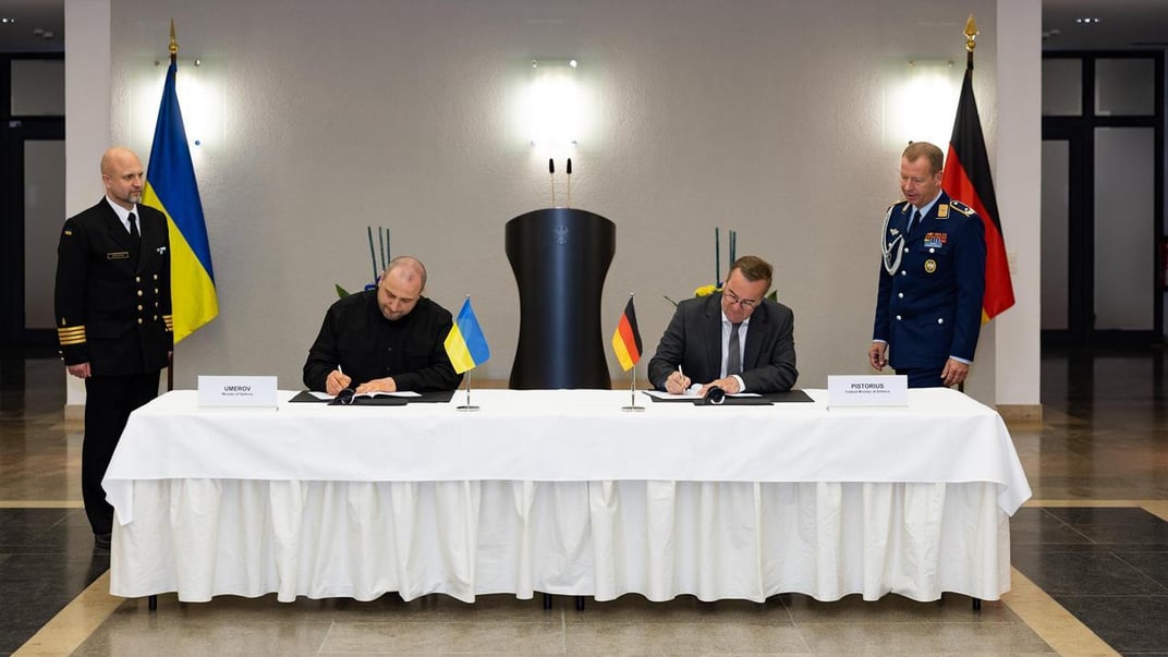 Міністри оборони України та Німеччини Рустем Умєров і Борис Пісторіус