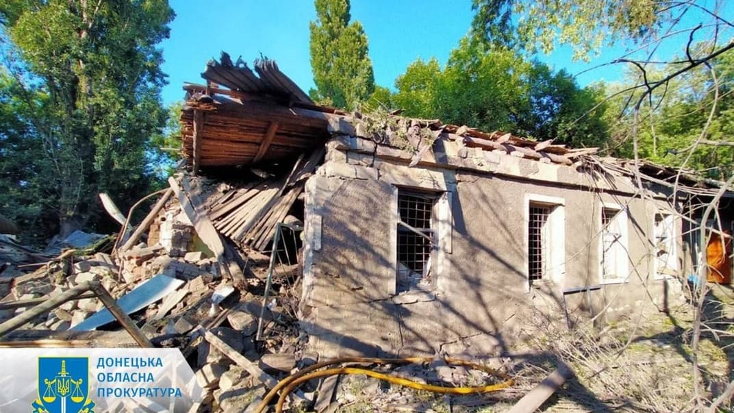 Последствия российского обстрела Донецкой области