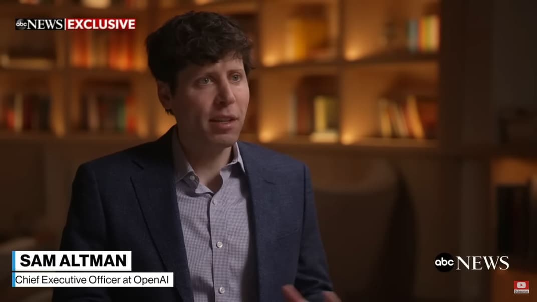 Генеральный директор OpenAI Сэм Альтман в интервью ABC News
