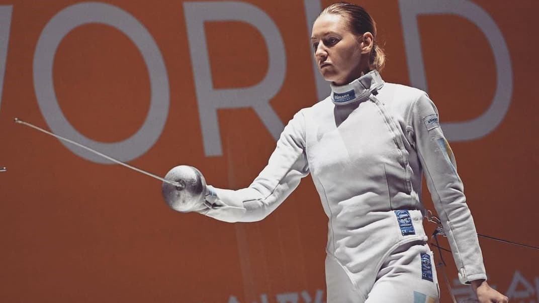 Украинская фехтовальщица Елена Кривицкая