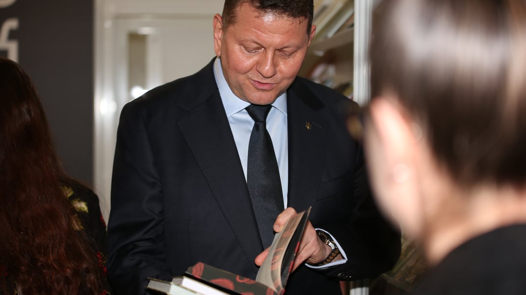 Посол України у Великій Британії Валерій Залужний на Лондонському книжковому ярмарку