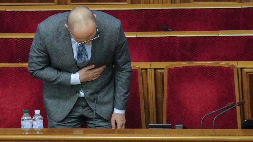 Новоназначенный премьер-министр Украины Денис Шмыгаль во время заседания Верховной Рады, Киев, 4 марта 2020 года