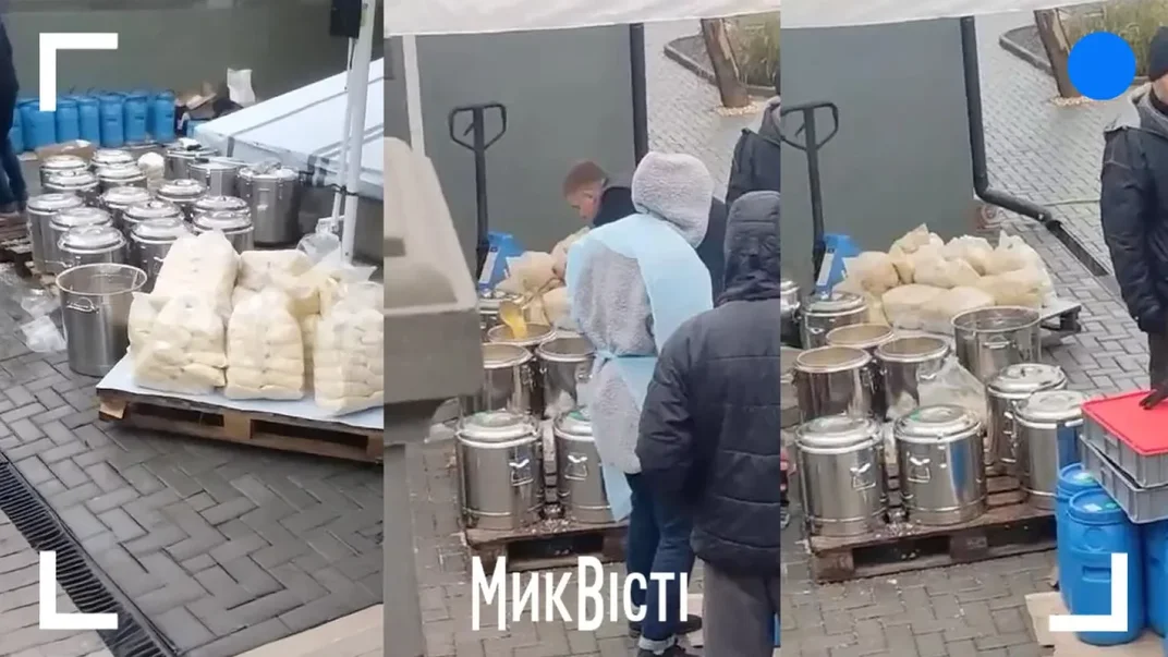 Колаж. Готування їжі для школярів Миколаєва