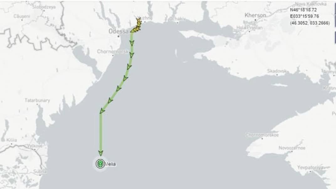Новый маршрут в обход российских учений в Черном море