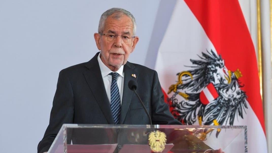 Александр ван дер Беллен під час візиту Володимира Зеленського до Австрії, 15 вересня 2020 року