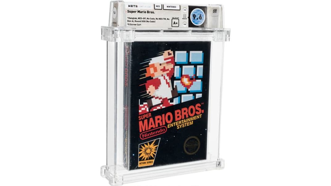 Фото копії Super Mario Bros., проданої за рекордні 660 тисяч доларів на аукціоні