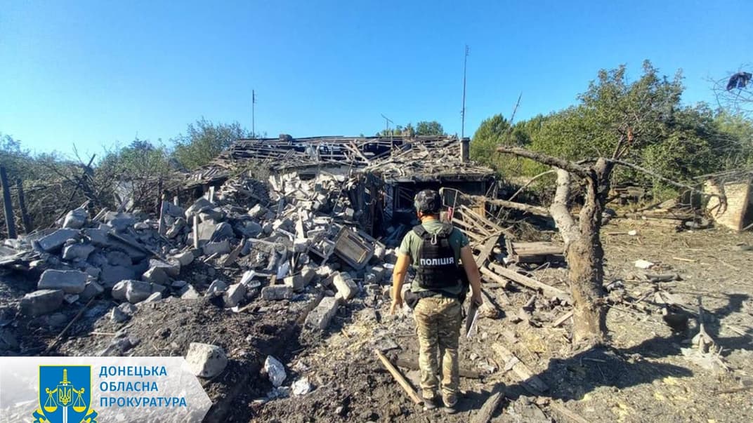 Наслідки обстрілу Донеччини 15 серпня