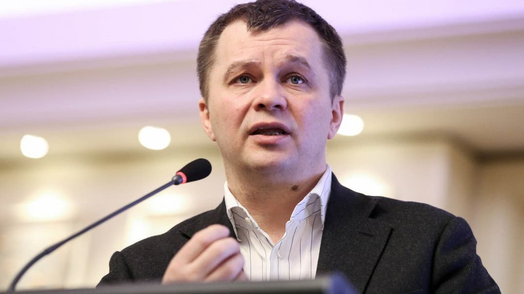 Экс-министр экономического развития, торговли и сельского хозяйства Украины Тимофей Милованов во время конференции в Киеве, 16 декабря 2019 года