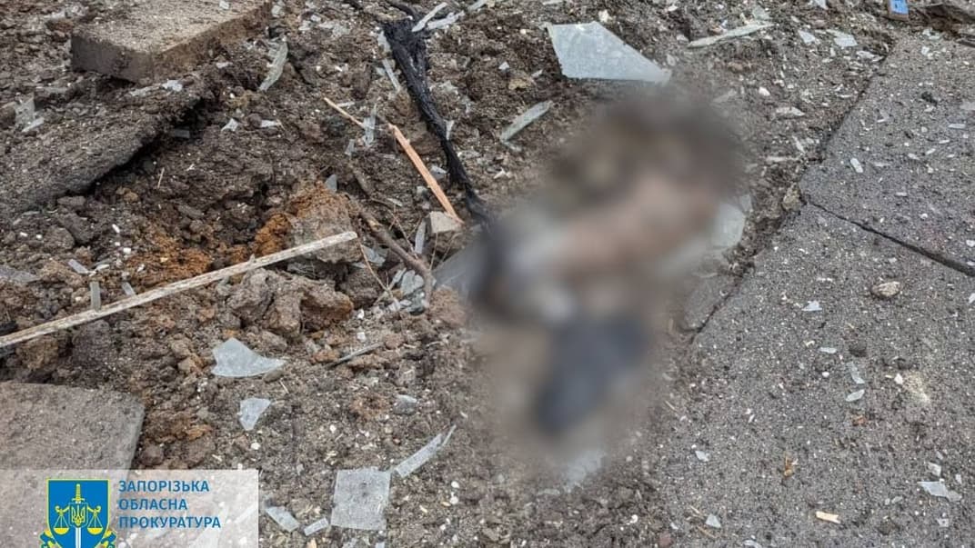 Наслідки обстрілу Степногірська на Запоріжжі