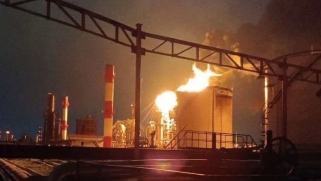 Пожежа на НПЗ у Калузькій області рф, 10 травня 2024 року