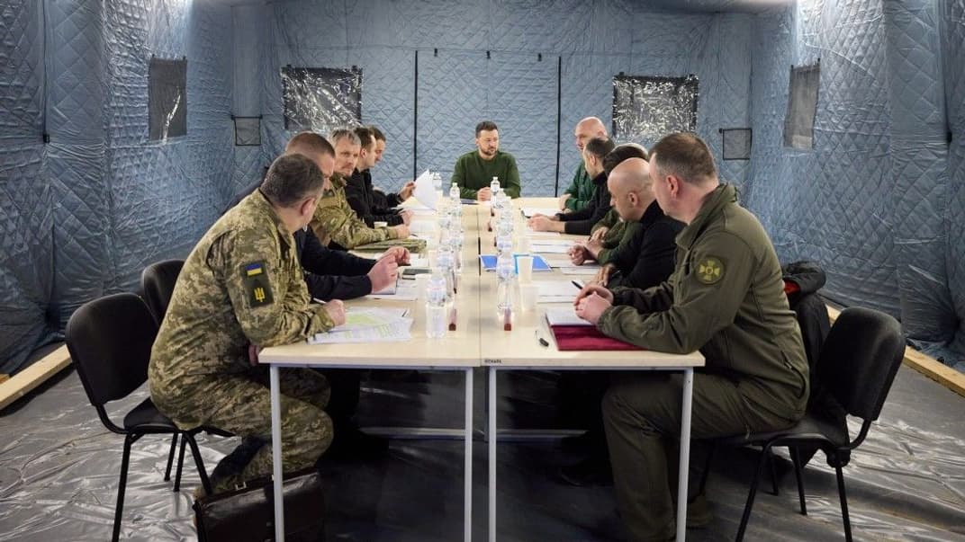 Президент Володимир Зеленський під час поїздки до східних областей України