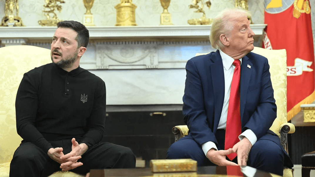 Президент США Дональд Трамп і президент України Володимир Зеленський в Овальному кабінеті Білого дому у Вашингтоні, 28 лютого 2025 року