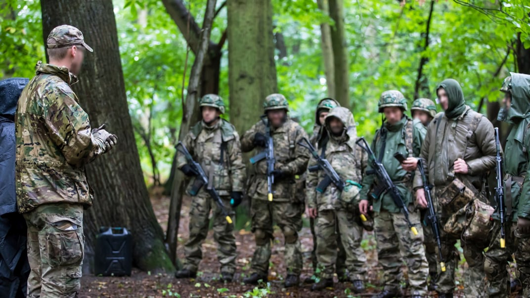 Ілюстративне фото. Українські військові на навчаннях у Великій Британії