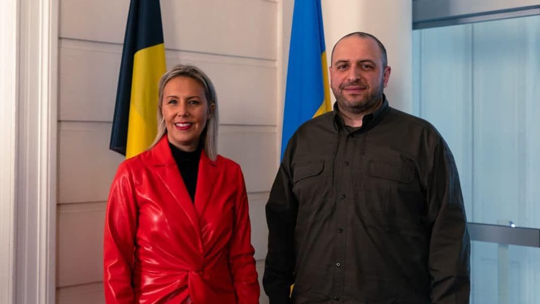 Встреча министра обороны Украины Рустема Умерова и министра обороны Бельгии Людивин Дедондер