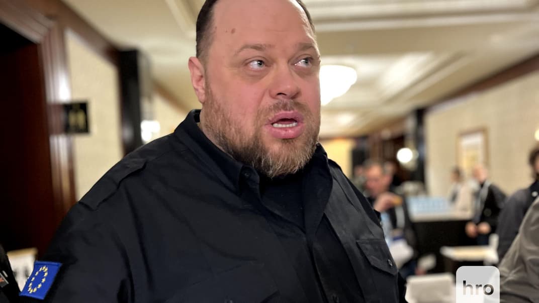 Голова Верховної Ради Руслан Стефанчук у кулуарах конференції «Україна. Рік 2024» в Києві, 25 лютого 2024 року