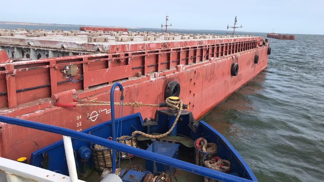 Баржі, які викрали у державного Українського Дунайського пароплавства