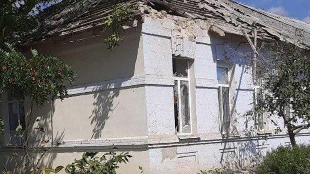 Последствия российского обстрела села Станислав Херсонской области, 11 сентября 2023 года