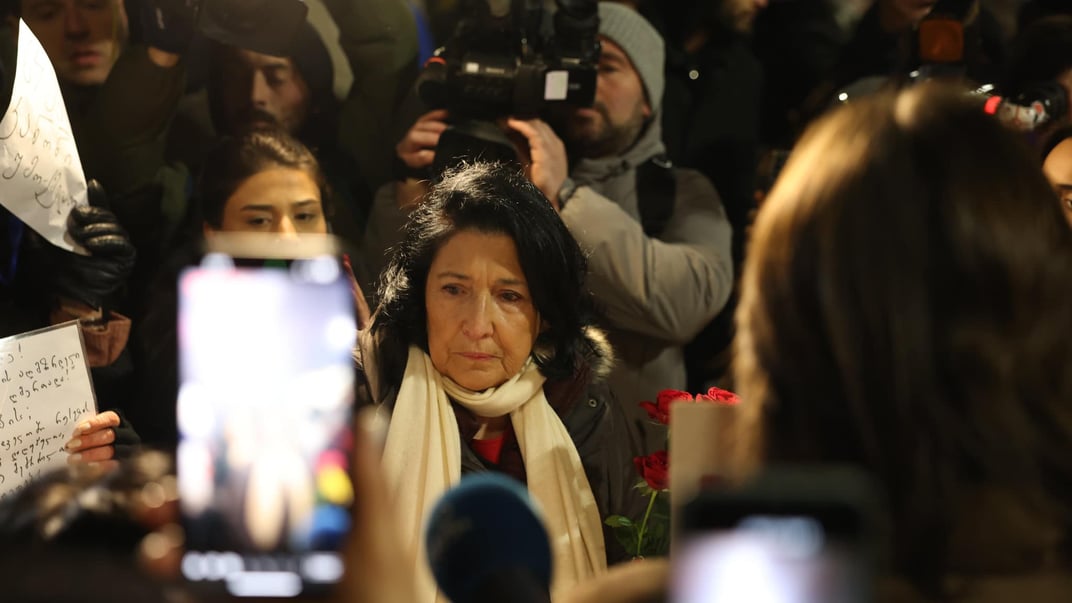 Саломе Зурабішвілі на Марші матерів у Тбілісі, 3 березня 2025 року