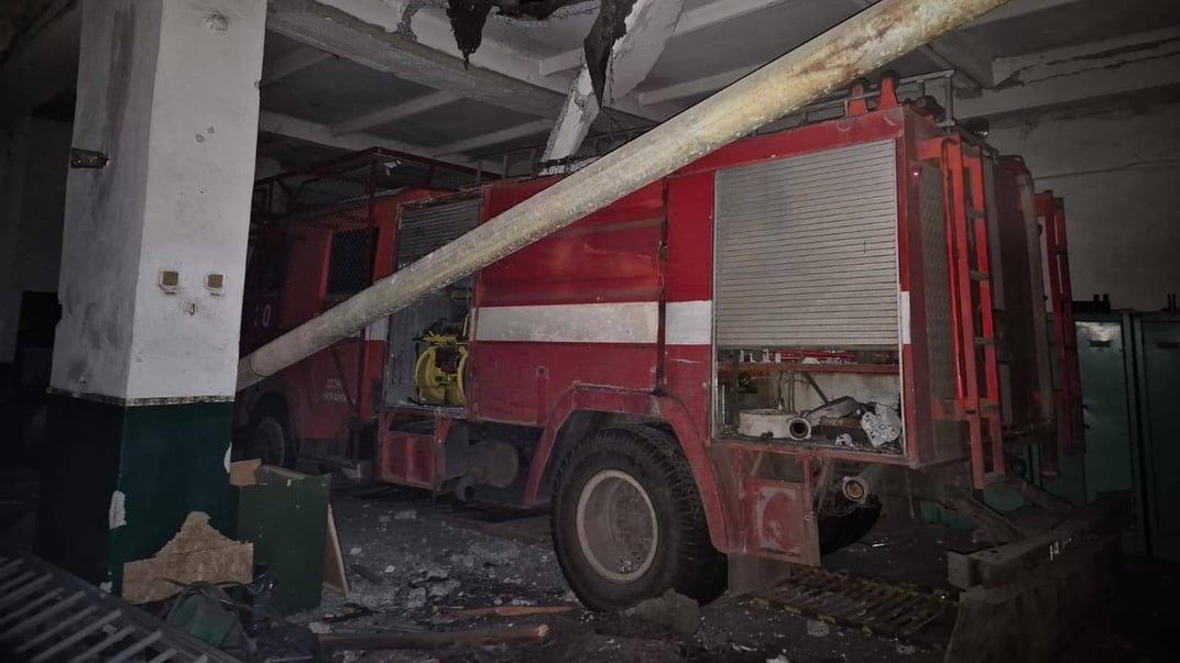 Наслідки російського удару по пожежно-рятувальній частині в Запорізькій області, 5 лютого 2026 року
