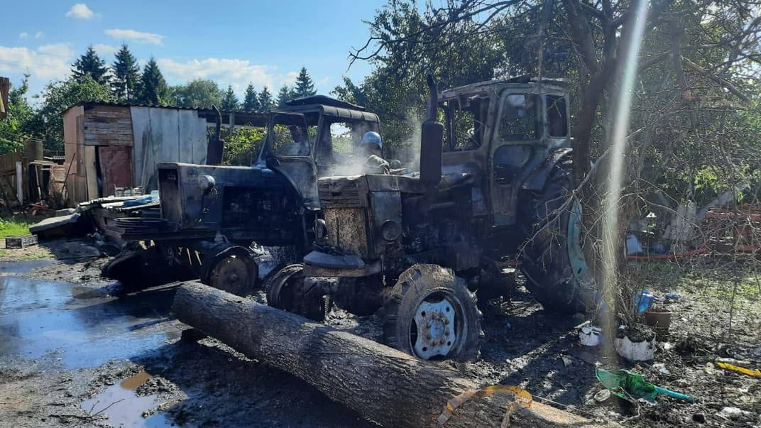 Последствия обстрела оккупантами приграничных территорий Сумской и Черниговской областей