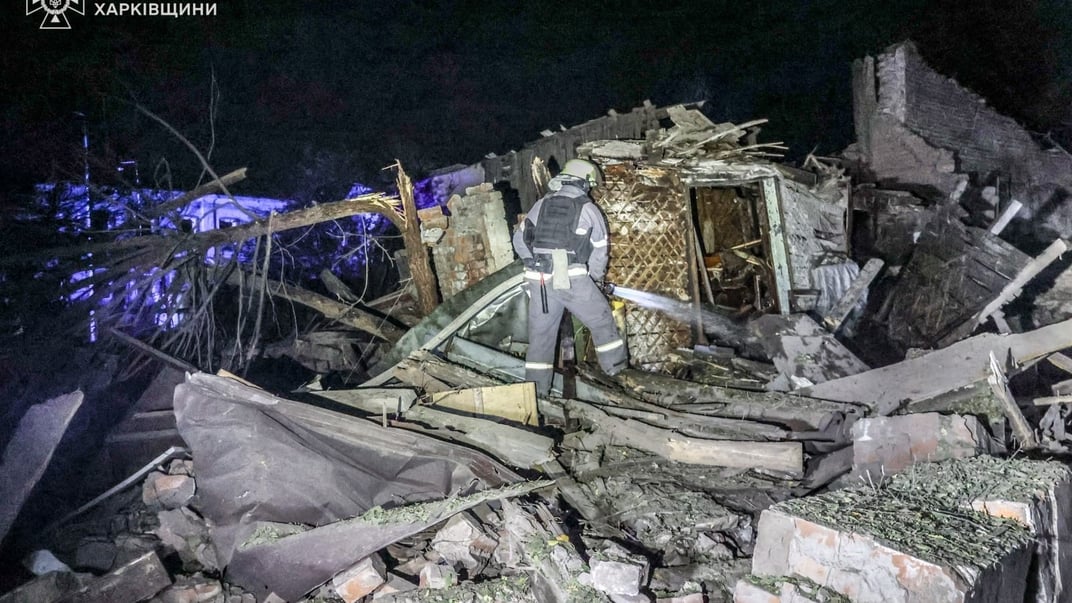 Последствия обстрела Харькова