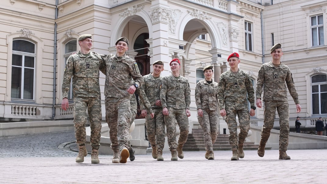 Ілюстративне фото. Курсанти Національної академії сухопутних військ ім. Петра Сагайдачного