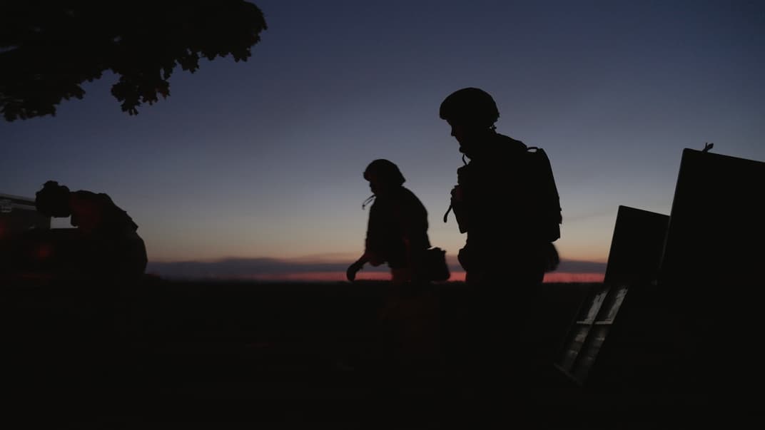 Бойцы 28 бригады под Часовым Яром