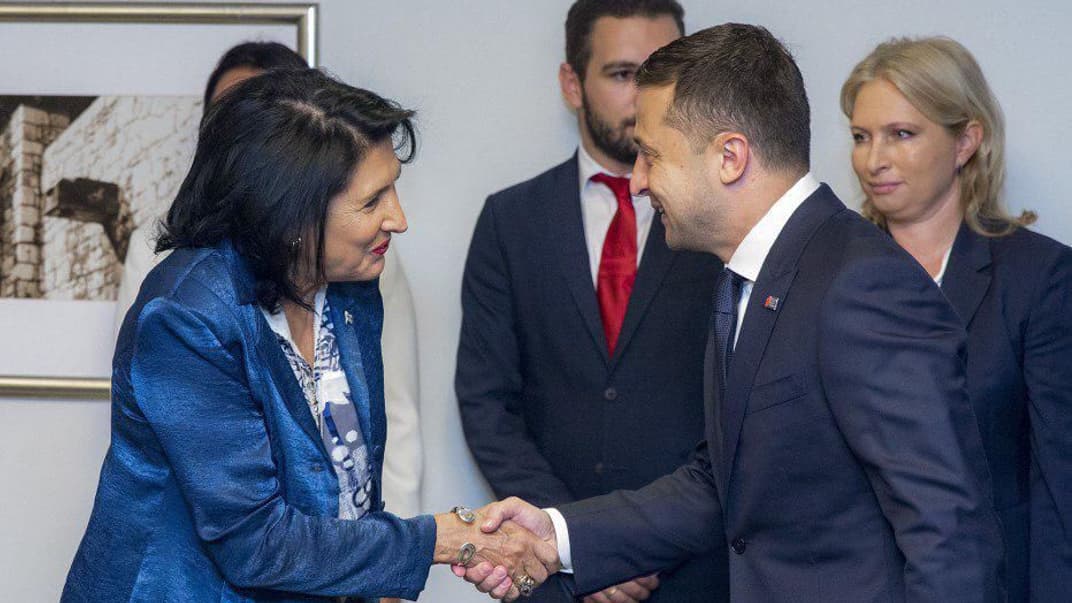 Президент України Володимир Зеленський зустрівся з президенткою Грузії Саломе Зурабішвілі