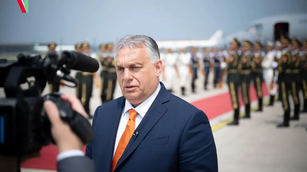 Премьер-министр Венгрии Виктор Орбан во время визита в Китай, 8 июля 2024 года