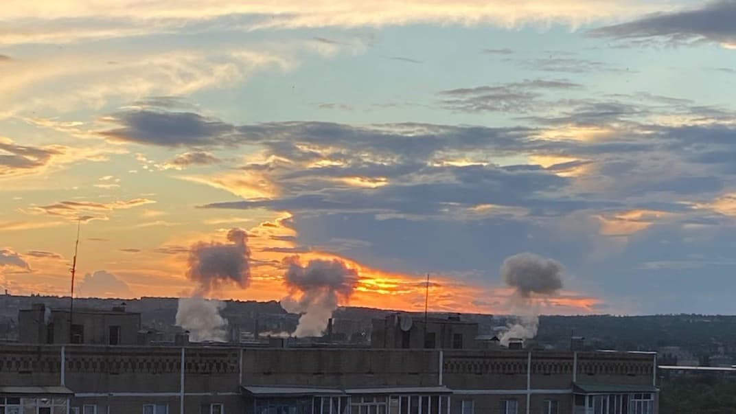 российские войска обстреляли Славянск в Донецкой области 22 июля 2022 года