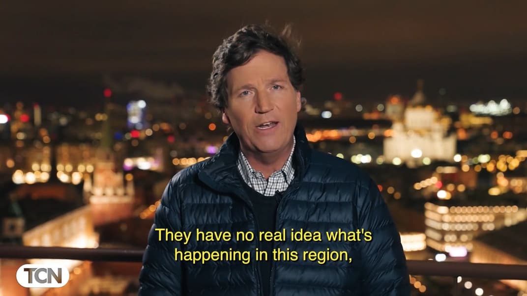 Американский журналист Такер Карлсон в Москве