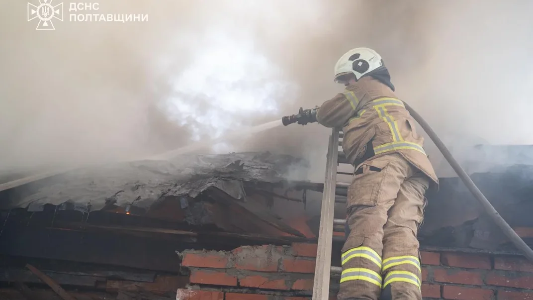 Наслідки російського обстрілу в Полтаві, 3 липня 2025 року