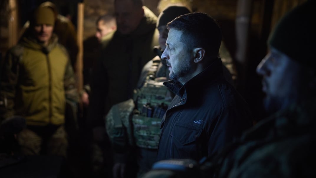 Владимир Зеленский в Запорожской области