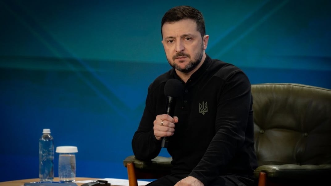 Владимир Зеленский во время пресс-конференции 23 февраля 2025 года