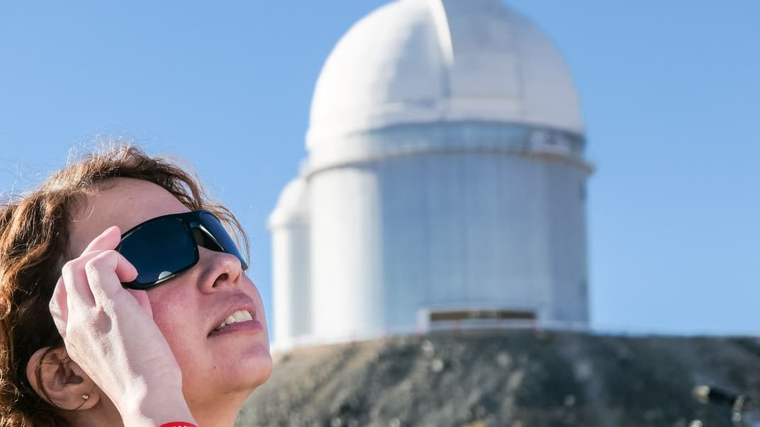 Ольга Захожай в обсерваторії Ла-Силья у Чилі