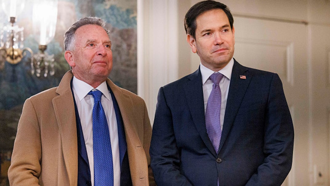 Держсекретар США Марко Рубіо та спецпосланець президента Дональда Трампа Стів Віткофф Держсекретар США Марко Рубіо та спецпосланець президента Дональда Трампа Стів Віткофф