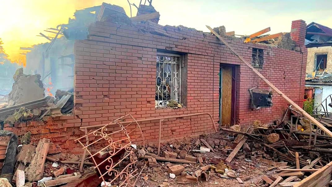 Наслідки російського удару по Бериславу, що на Херсонщині, 19 жовтня 2023 року