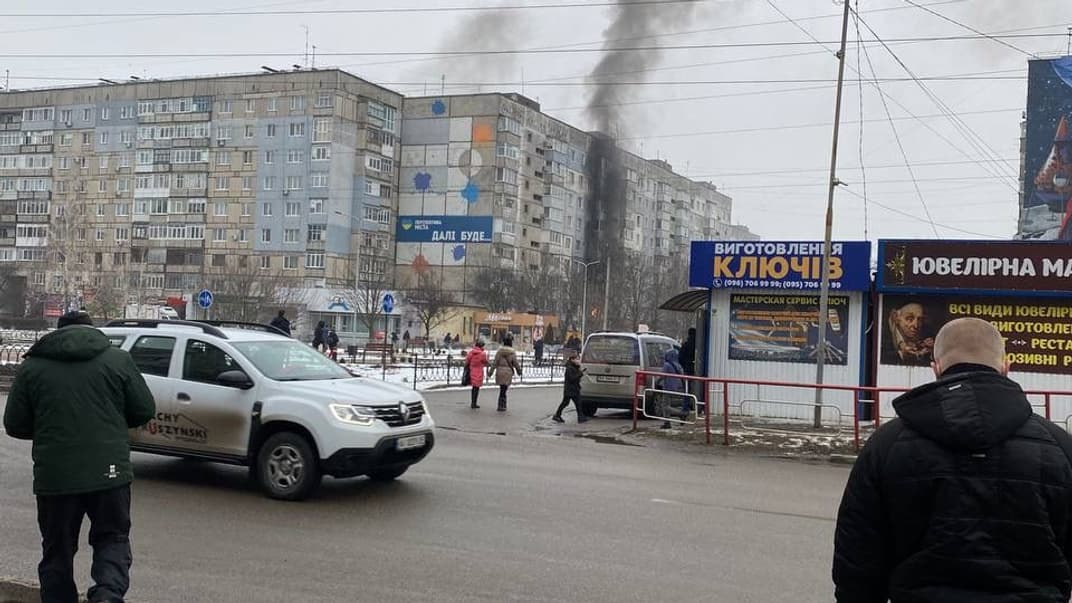 Дом в Кропивницком после взрыва