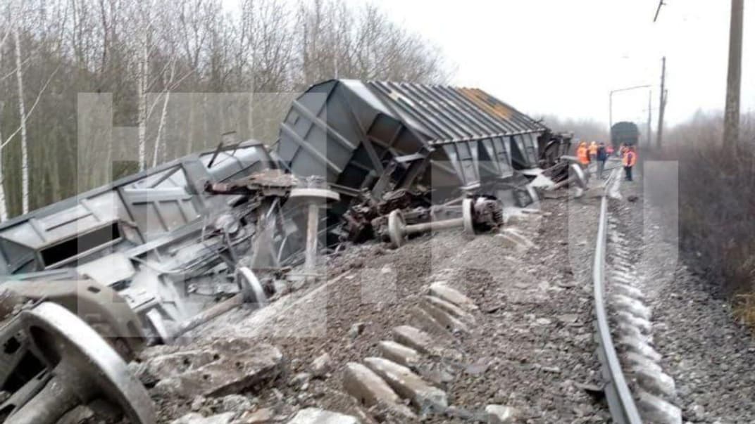 Перевернувшийся поезд в Рязанской области рф, 11 ноября 2023 года