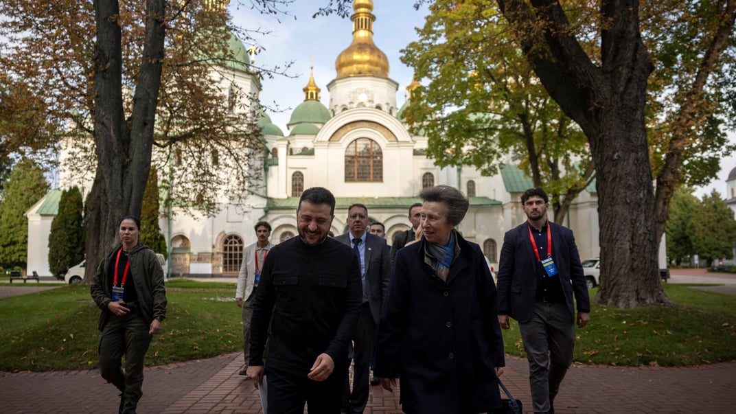 Принцеса Великої Британії Анна та президент України Володимир Зеленський 30 вересня у Києві