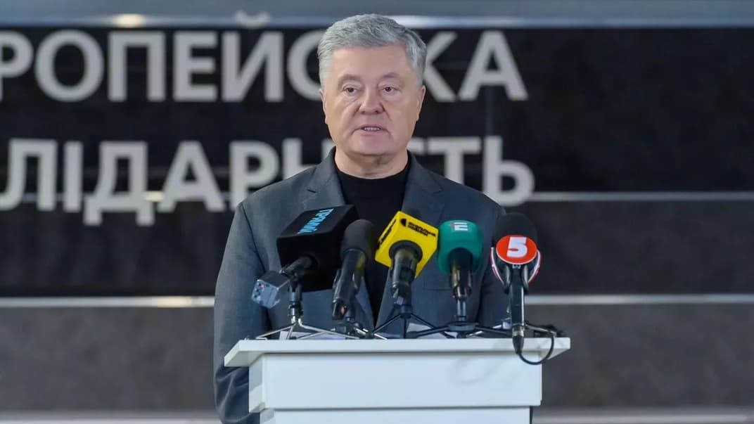 Петро Порошенко під час брифінгу 4 грудня 2023 року 