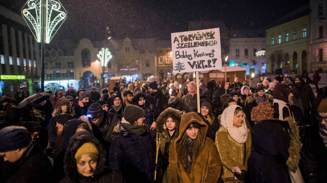 Антиурядові протести в Будапешті, 14 грудня 2018 року