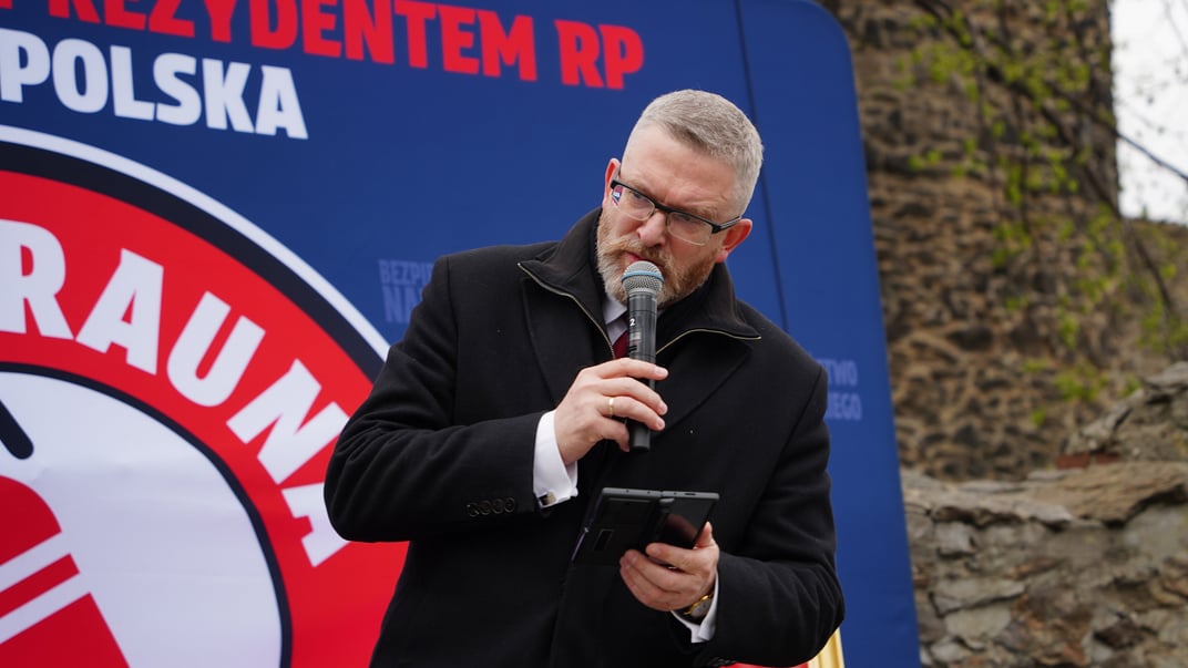 Кандидат у президенти Польщі Гжегож Браун Кандидат у президенти Польщі Гжегож Браун