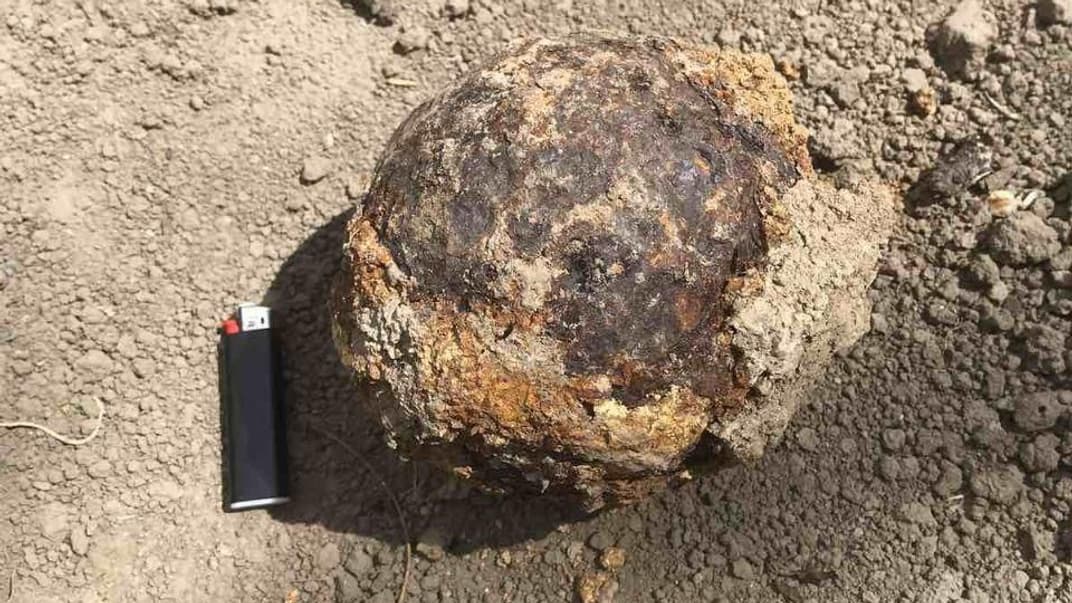 В Одесской области под жилым домом нашли пушечное ядро времен русско-турецкой войны