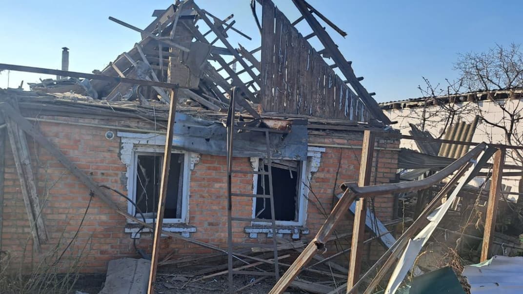 Последствия российских обстрелов Никополя, 27 марта 2024 года