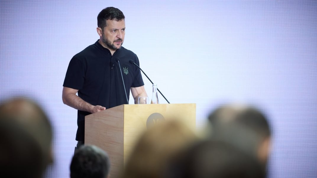 Президент Владимир Зеленский во время встречи Ялтинской европейской стратегии