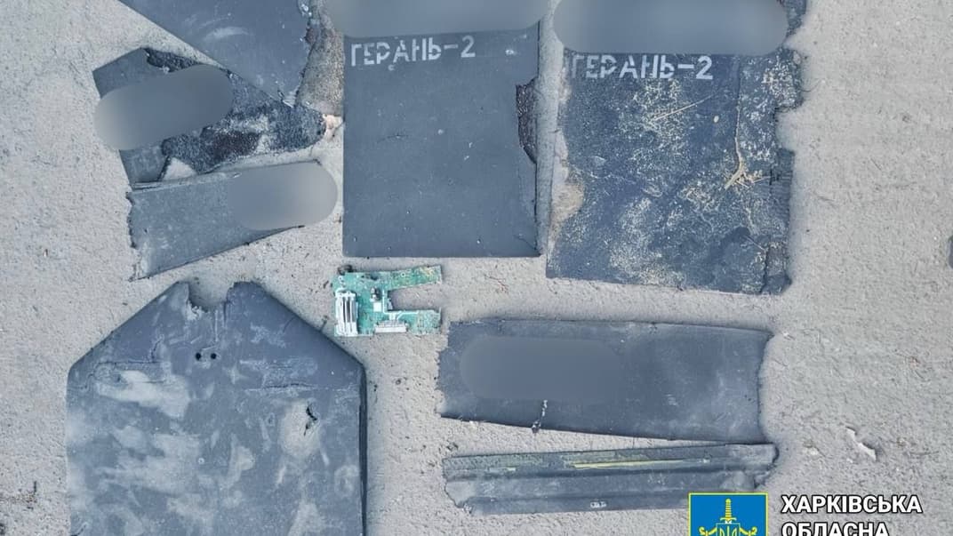 Уламки дронів, які в ніч проти 4 квітня атакували Харків
