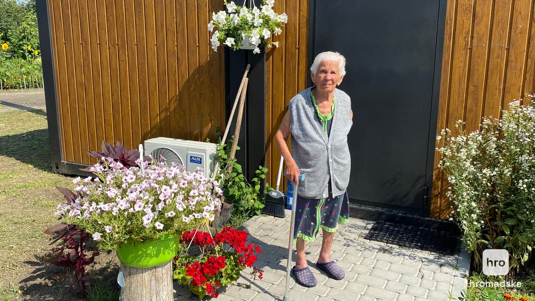 93-летняя бабушка из Бахмута, живущая в модульном городке в Радивилове Ровненской области