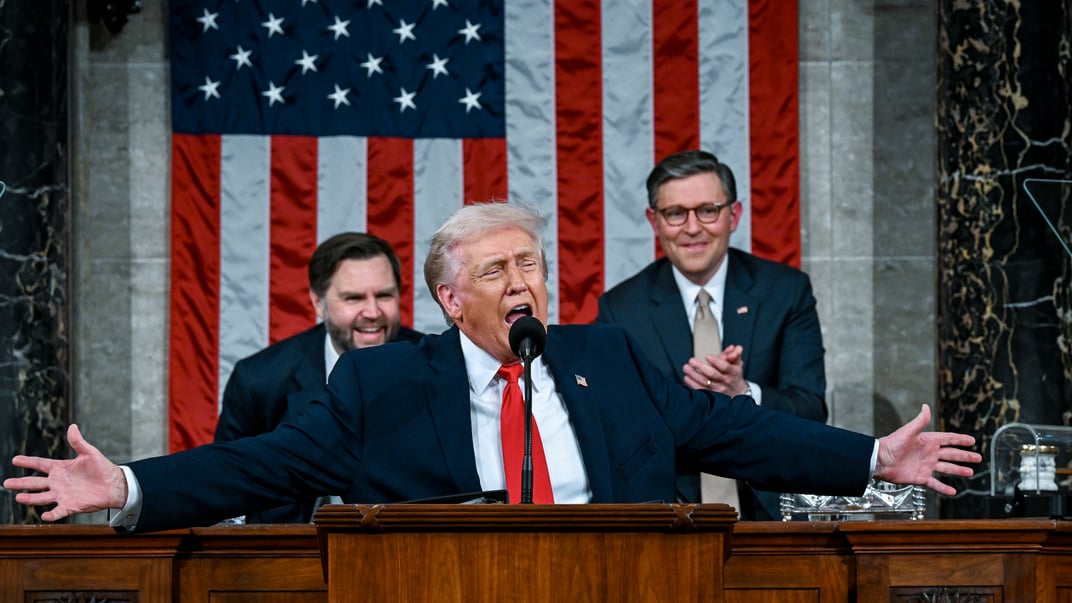 Президент США Дональд Трамп під час виступу в Конгресі